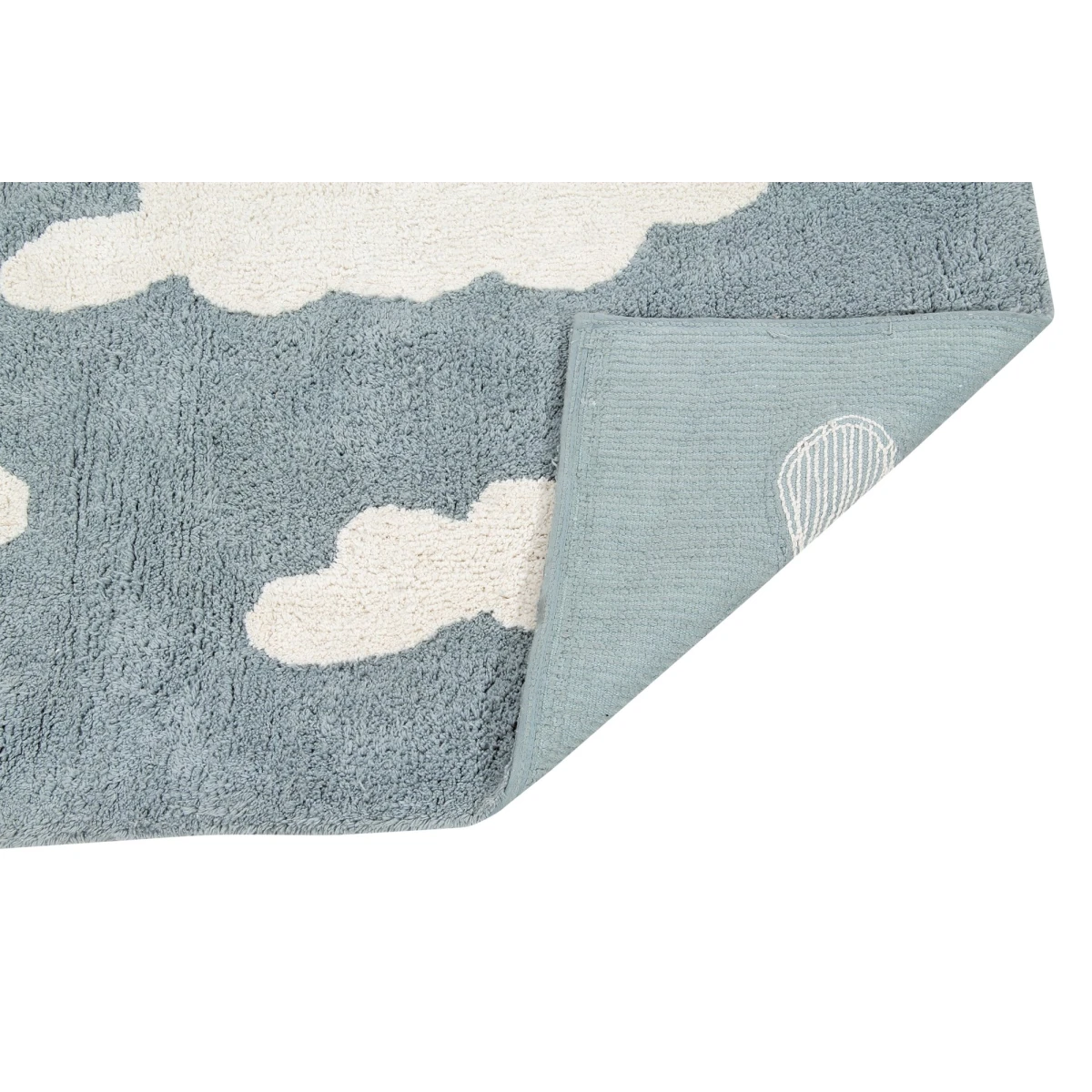 Lorena Canals Dywan bawełniany Clouds Vintage Azul 120 x 160 cm | Pan Piksel