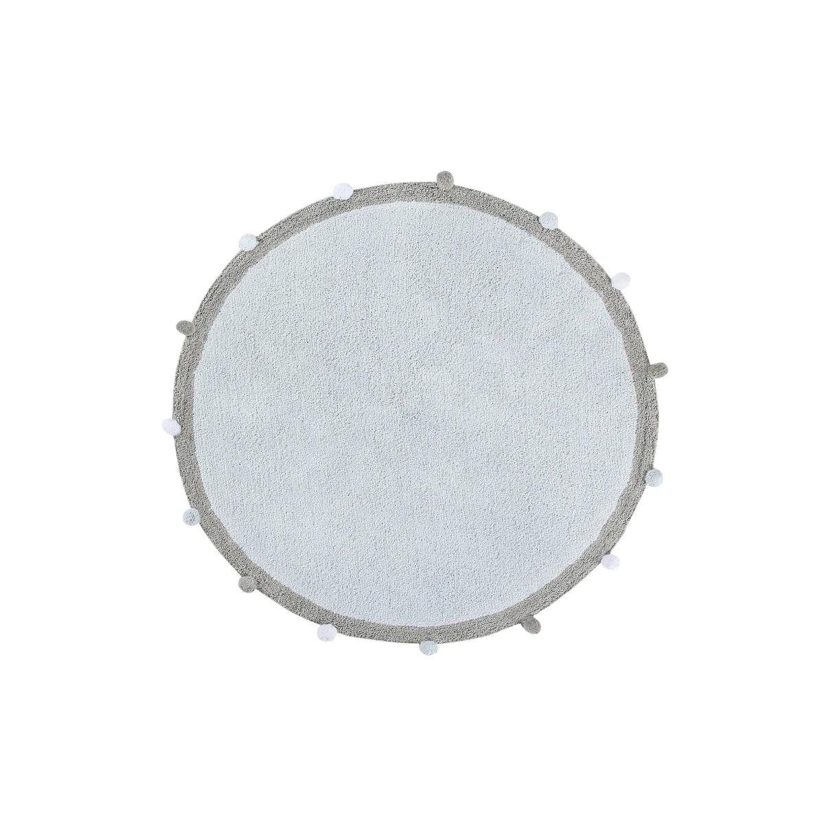 Lorena Canals Dywan bawełniany BUBBLY Soft Blue Ø 120 cm | Pan Piksel