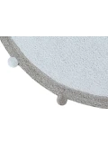 Lorena Canals Dywan bawełniany BUBBLY Soft Blue Ø 120 cm | Pan Piksel