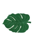 Lorena Canals Dywan bawełniany Monstera Leaf 120 x 160 cm | Pan Piksel