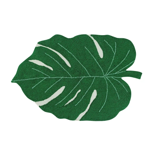 Lorena Canals Dywan bawełniany Monstera Leaf 120 x 160 cm | Pan Piksel