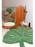 Lorena Canals Dywan bawełniany Monstera Leaf 120 x 160 cm | Pan Piksel