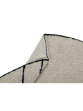 Lorena Canals Dywan bawełniany Trace Beige Ø 160 cm | Pan Piksel