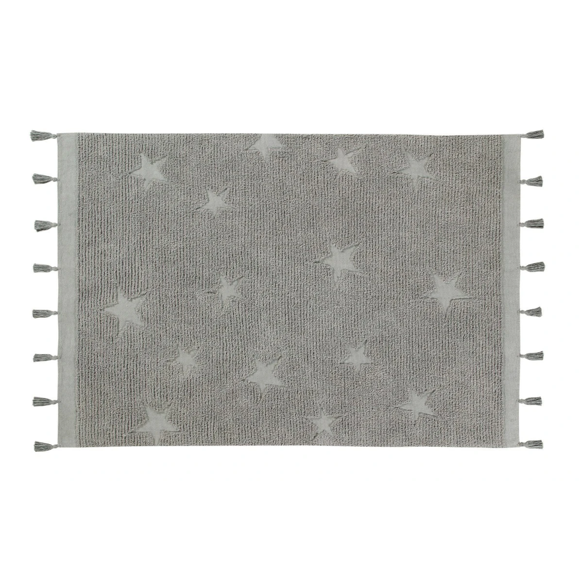 Lorena Canals Dywan bawełniany Hippy Stars Grey 120 x 175 cm | Pan Piksel