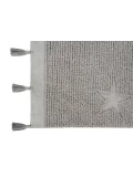 Lorena Canals Dywan bawełniany Hippy Stars Grey 120 x 175 cm | Pan Piksel