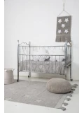 Lorena Canals Dywan bawełniany Hippy Stars Grey 120 x 175 cm | Pan Piksel