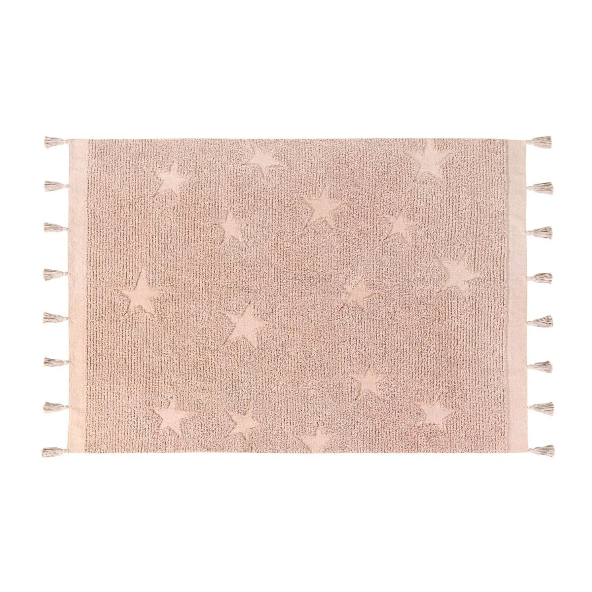 Lorena Canals Dywan bawełniany Hippy Stars Vintage Nude 120 x 175 cm | Pan Piksel
