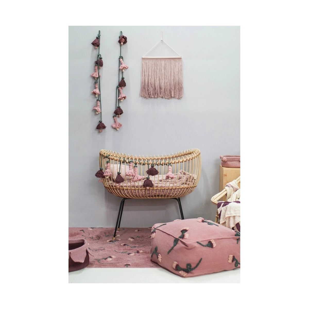 Lorena Canals Dywan bawełniany English Garden Ash Rose 140 x 210 cm | Pan Piksel