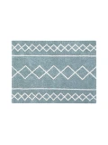 Lorena Canals Dywan bawełniany Oasis Vintage Blue Natural 120 x 160 cm | Pan Piksel