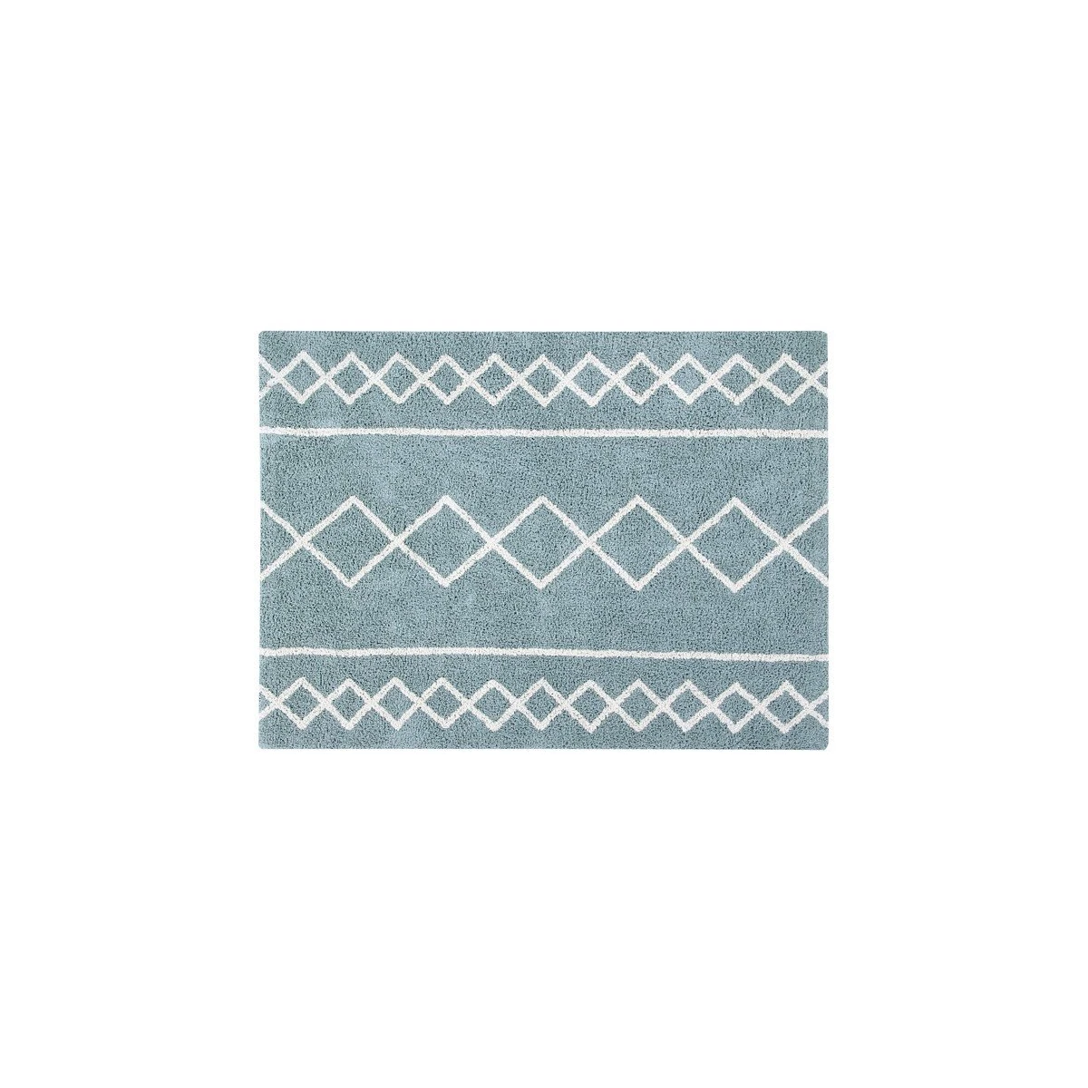Lorena Canals Dywan bawełniany Oasis Vintage Blue Natural 120 x 160 cm | Pan Piksel
