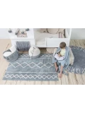 Lorena Canals Dywan bawełniany Oasis Vintage Blue Natural 120 x 160 cm | Pan Piksel