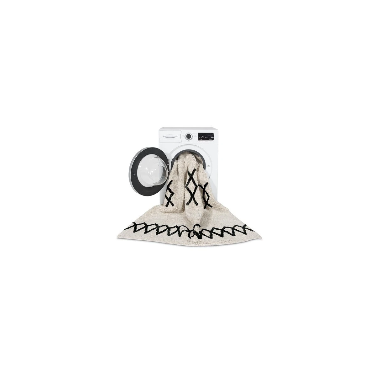 Dywan Atlas Natural Black Lorena Canals | Pan Piksel