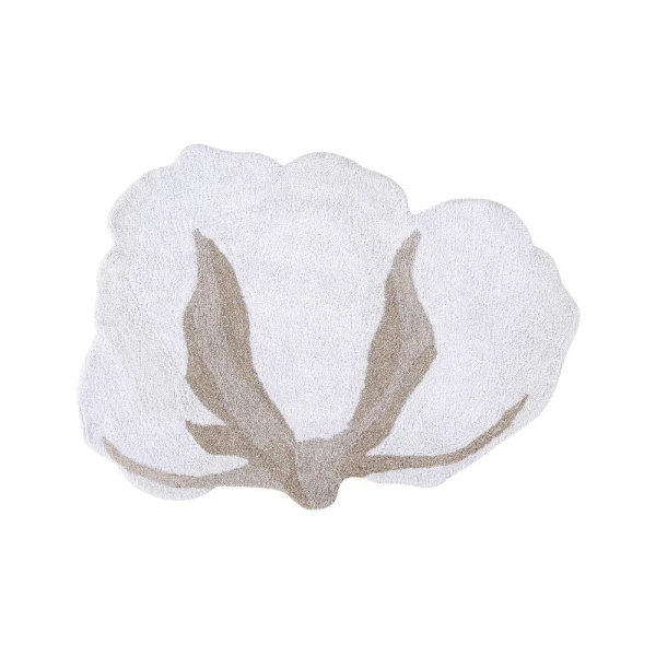 Lorena Canals Dywan bawełniany Cotton Flower 120 x 130 cm | Pan Piksel
