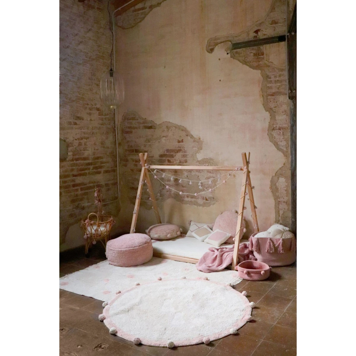 Dywan Bubbly Vintage Nude 120 cm | Pan Piksel