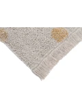Lorena Canals Dywan bawełniany Hippy Dots Natural Honey 120 x 160 cm | Pan Piksel