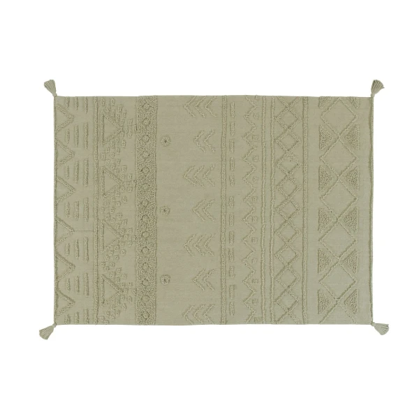 LORENA CANALS Dywan bawełniany Tribu Olive L 170x240 cm | Pan Piksel