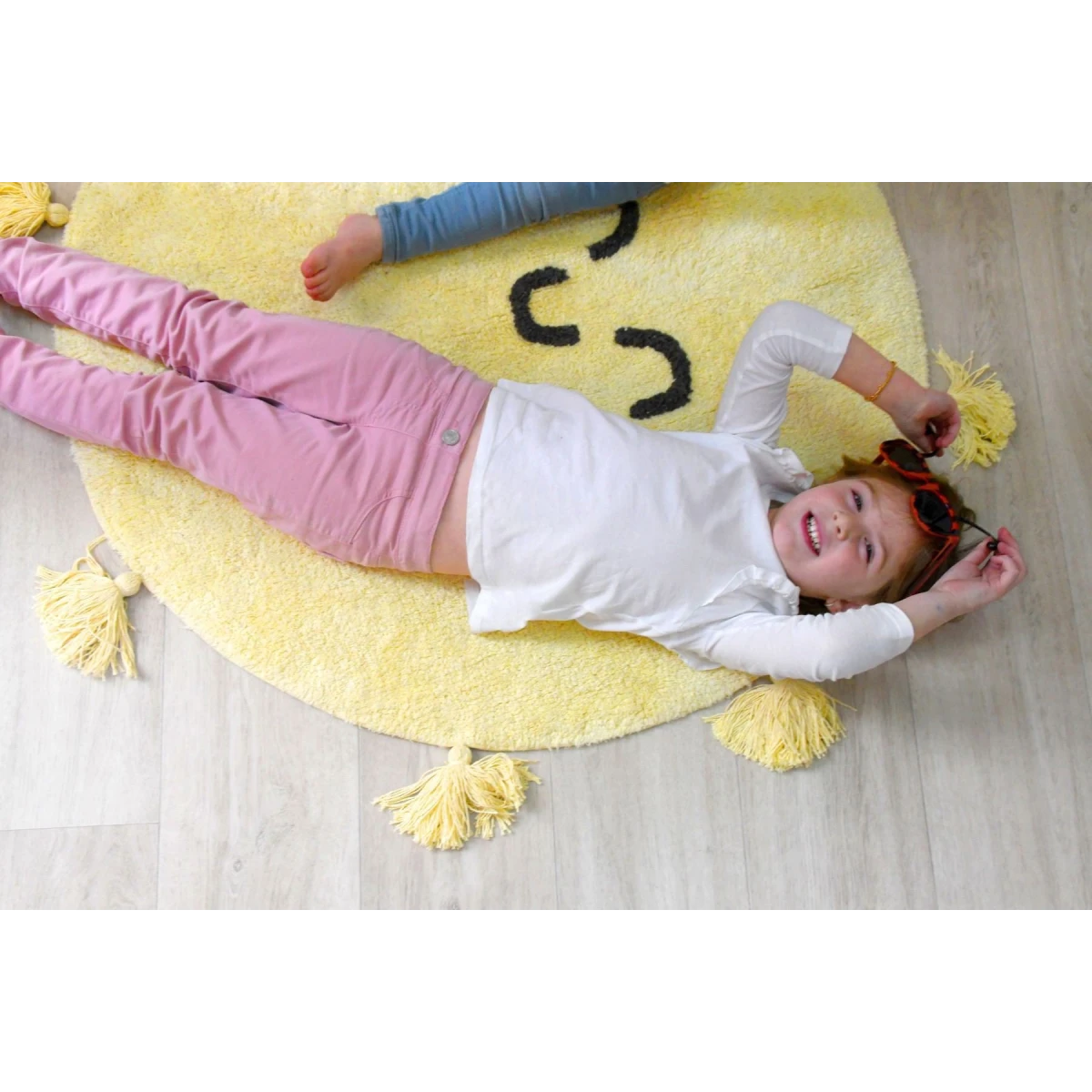 Lorena Canals Dywan bawełniany You're My Sunshine, Mr Wonderful & Lorena Canals Ø100 cm | Pan Piksel