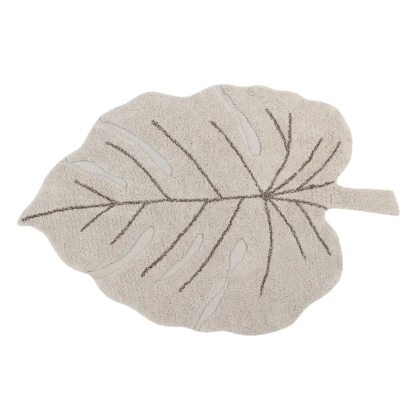 Lorena Canals Dywan bawełniany Monstera Natural 120 x 180 cm | Pan Piksel
