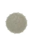 Dywan bawełniany Bubbly Olive Natural Ø120 cm Lorena Canals | Pan Piksel