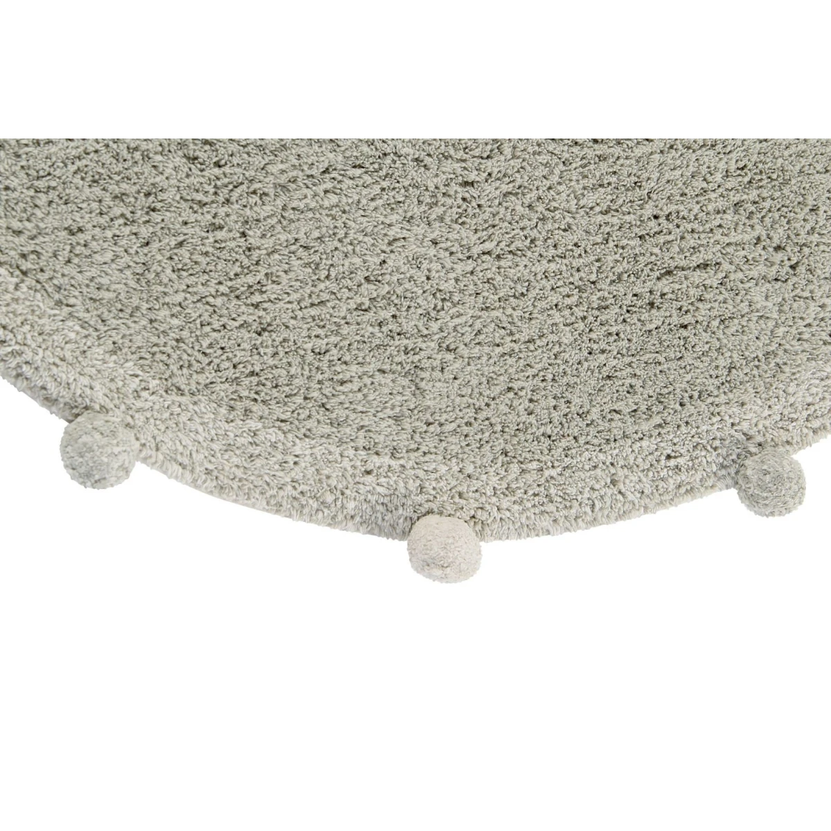 Dywan bawełniany Bubbly Olive Natural Ø120 cm Lorena Canals | Pan Piksel