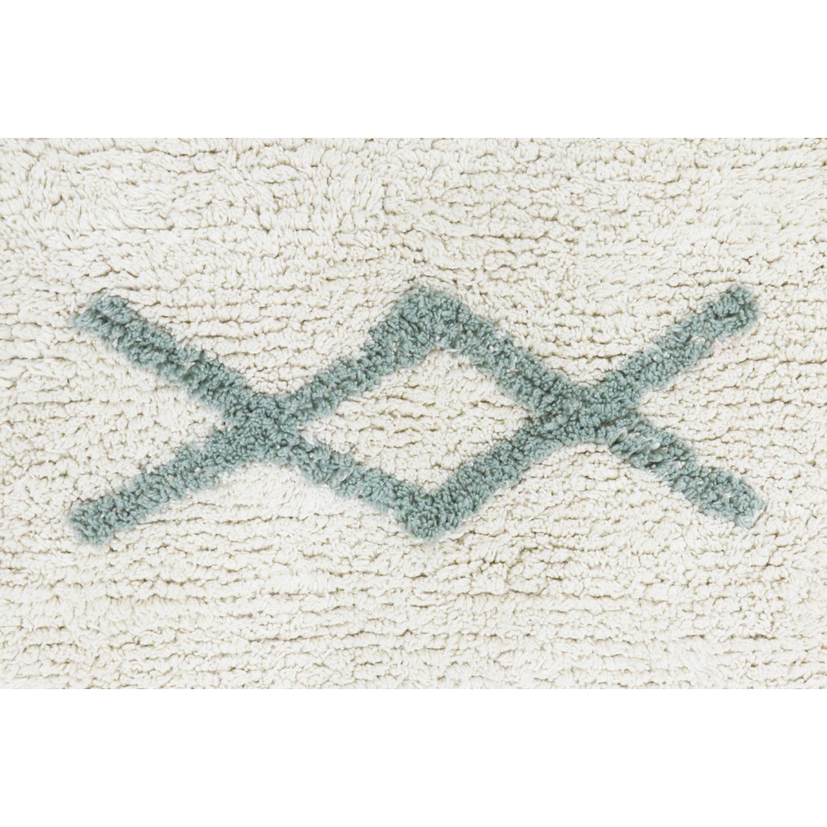 LORENA CANALS Dywan Bawełniany Atlas Natural Vintage Blue L | Pan Piksel