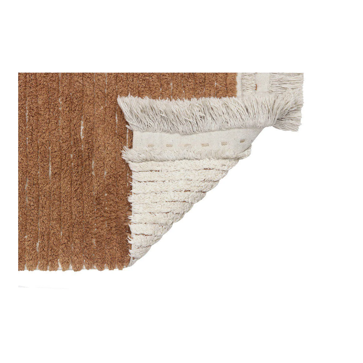 LORENA CANALS Dywan Bawełniany Duetto Toffee 80x230 cm | Pan Piksel
