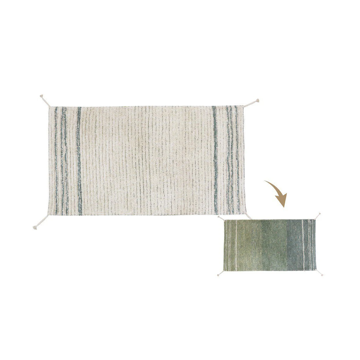Dywan Bawełniany Twin Vintage Blue 80x140 cm Lorena Canals | Pan Piksel