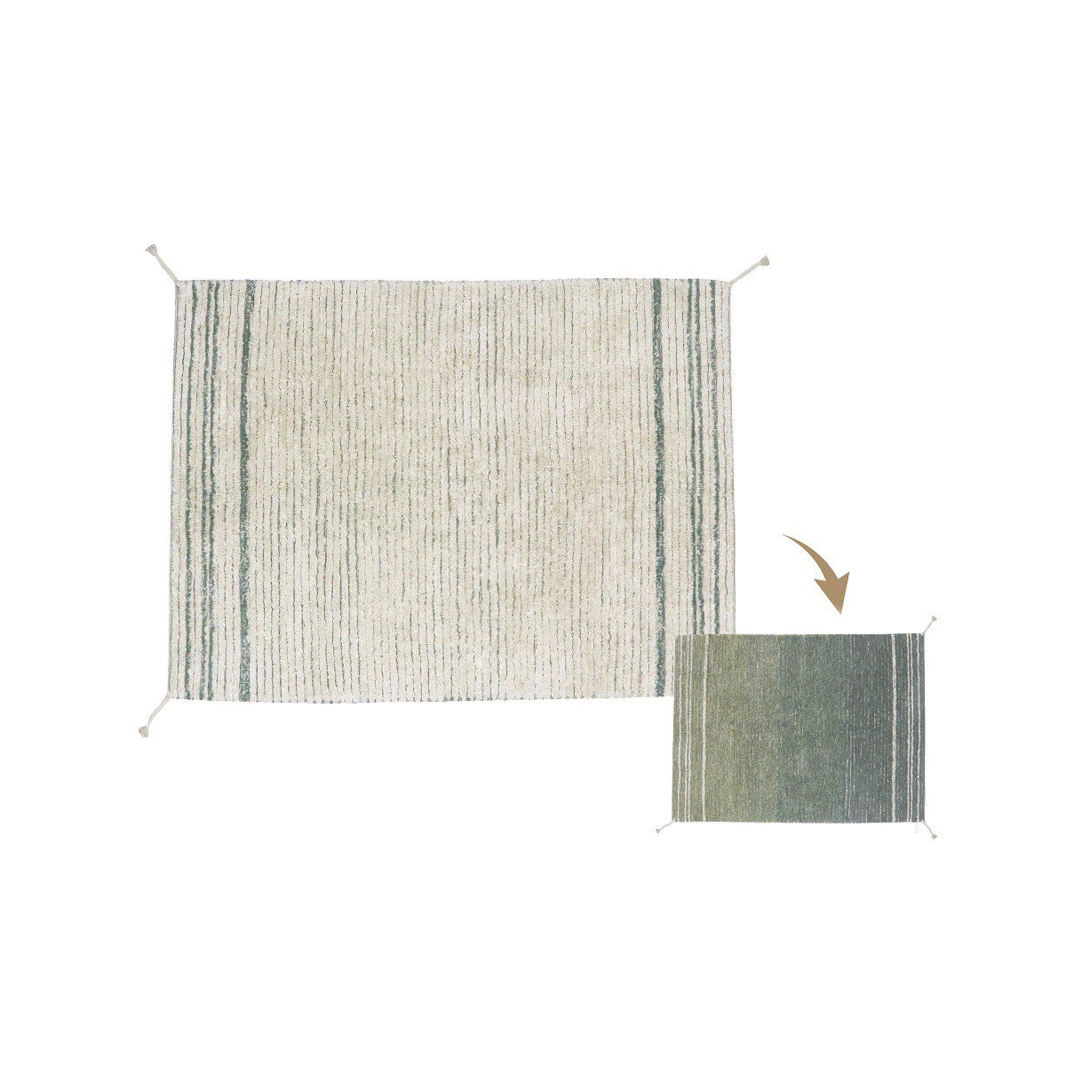 Dywan Bawełniany Twin Vintage Blue 120x160 cm Lorena Canals | Pan Piksel