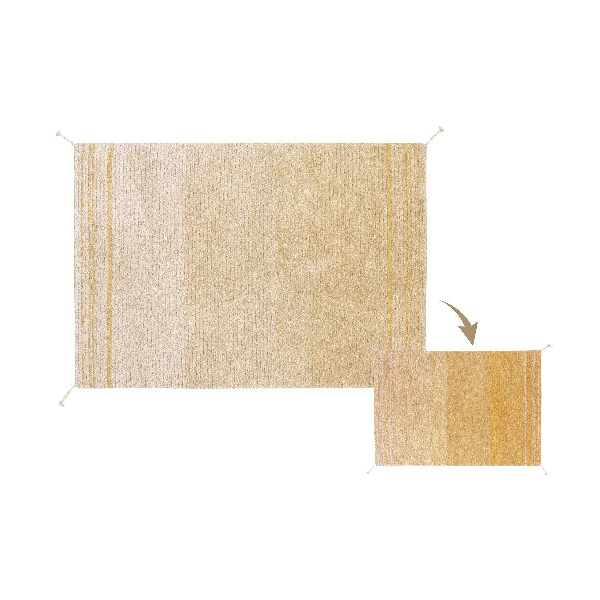 LORENA CANALS Dywan Bawełniany Twin Amber 170x240 cm | Pan Piksel