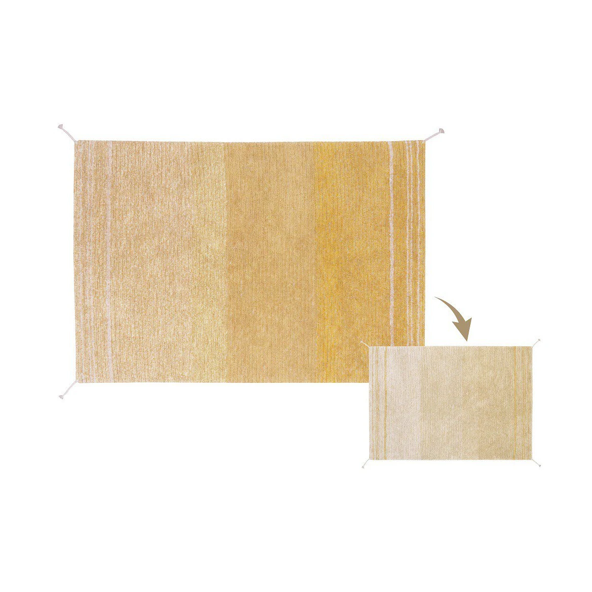 LORENA CANALS Dywan Bawełniany Twin Amber 170x240 cm | Pan Piksel