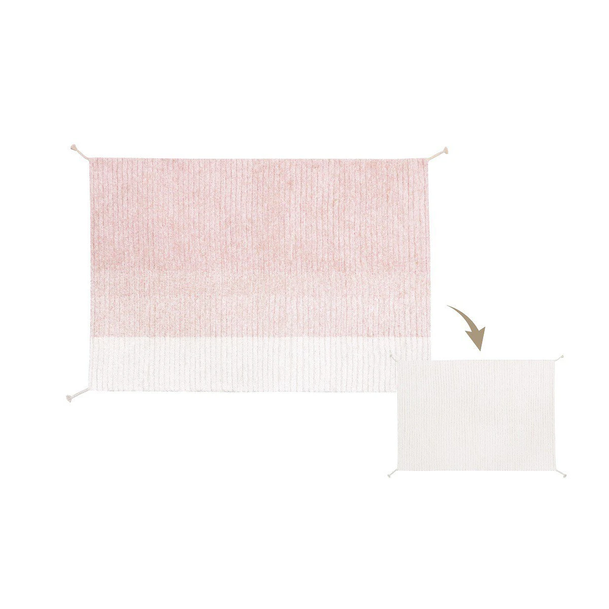 Dywan Bawełniany Gelato Pink 120x160 cm Lorena Canals | Pan Piksel