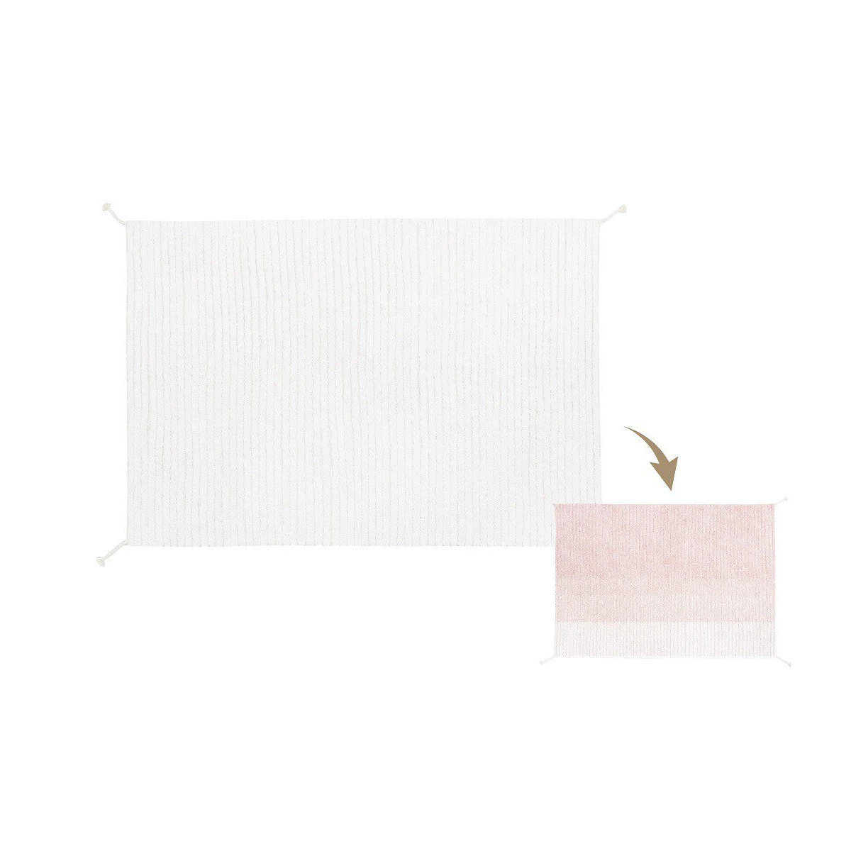 Dywan Bawełniany Gelato Pink 120x160 cm Lorena Canals | Pan Piksel