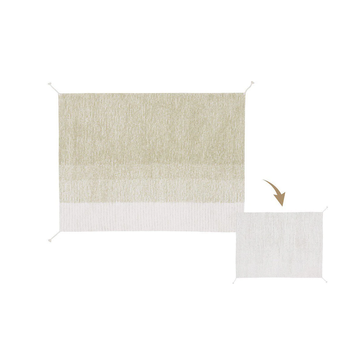 Dywan Bawełniany Gelato Green 120x160 cm Lorena Canals | Pan Piksel