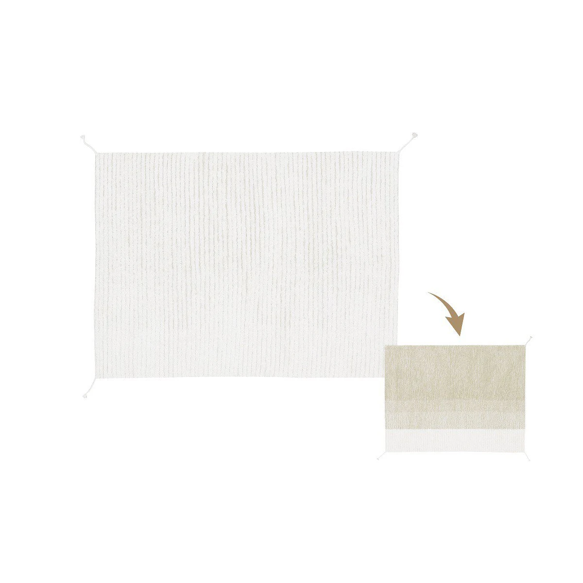 Dywan Bawełniany Gelato Green 120x160 cm Lorena Canals | Pan Piksel