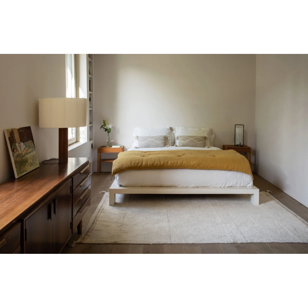 LORENA CANALS Dywan bawełniany Bloom Natural 170x240cm | Pan Piksel
