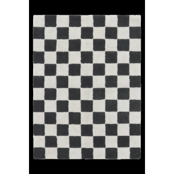 Dywan bawełniany Kitchen Tiles Dark Grey 120x160 cm Lorena Canals | Pan Piksel