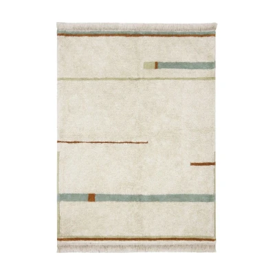 LORENA CANALS Dywan Bawełniany Lanes Vintage Blue M 140x200cm