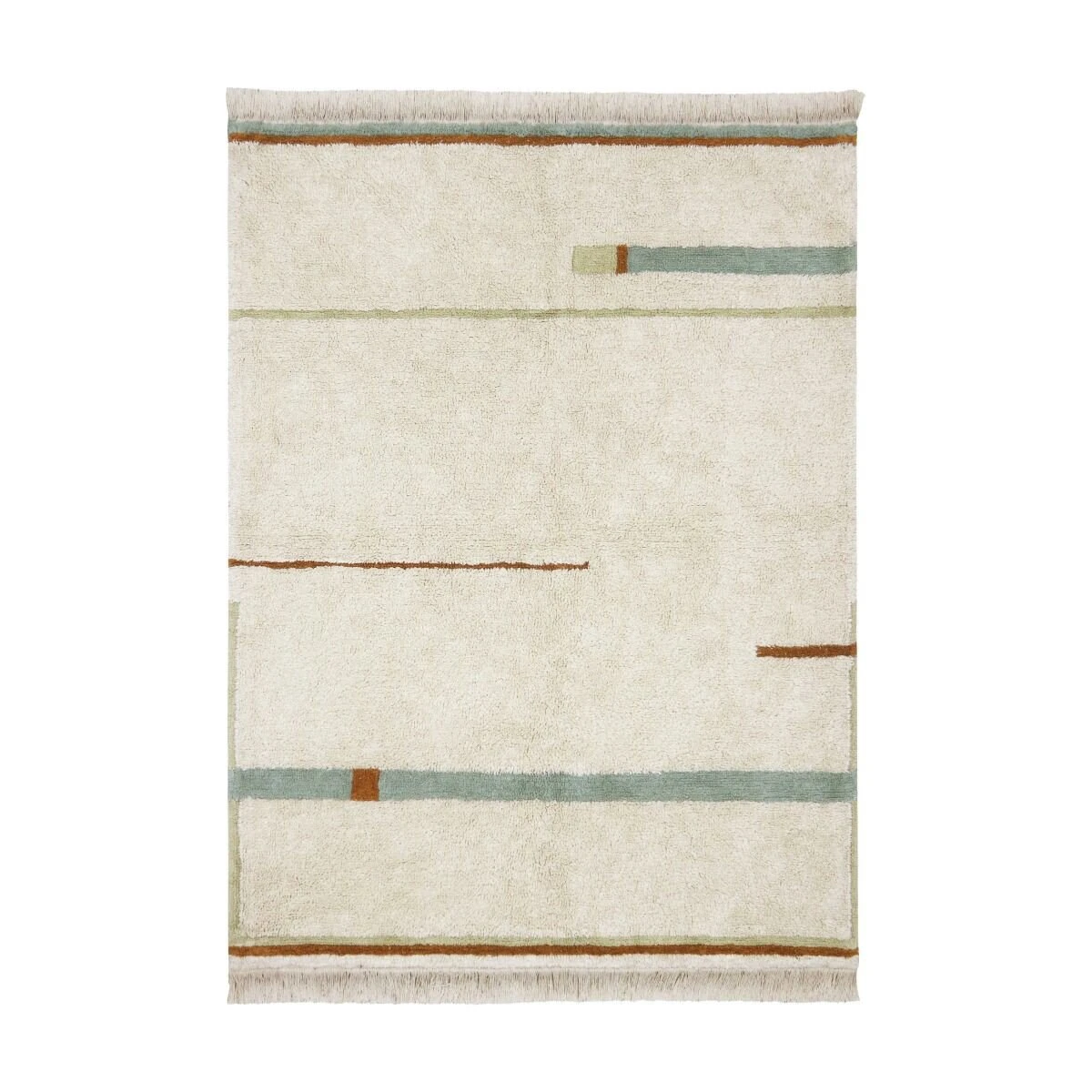 LORENA CANALS Dywan Bawełniany Lanes Vintage Blue M 140x200cm | Pan Piksel