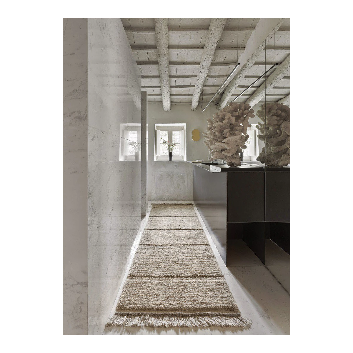 LORENA CANALS Dywan wełniany Steppe Beige 80x230 cm | Pan Piksel
