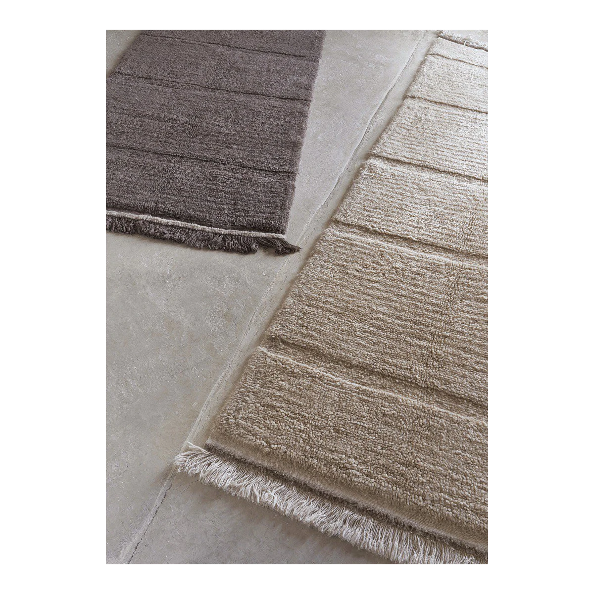 LORENA CANALS Dywan wełniany Steppe Beige 80x230 cm | Pan Piksel