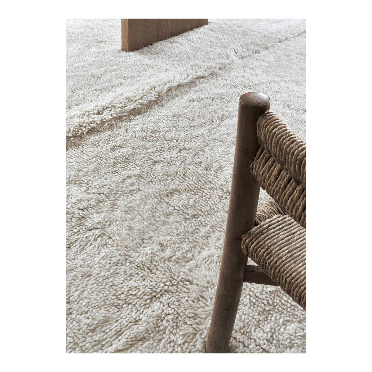 LORENA CANALS Dywan wełniany Tundra White 250x340 cm | Pan Piksel