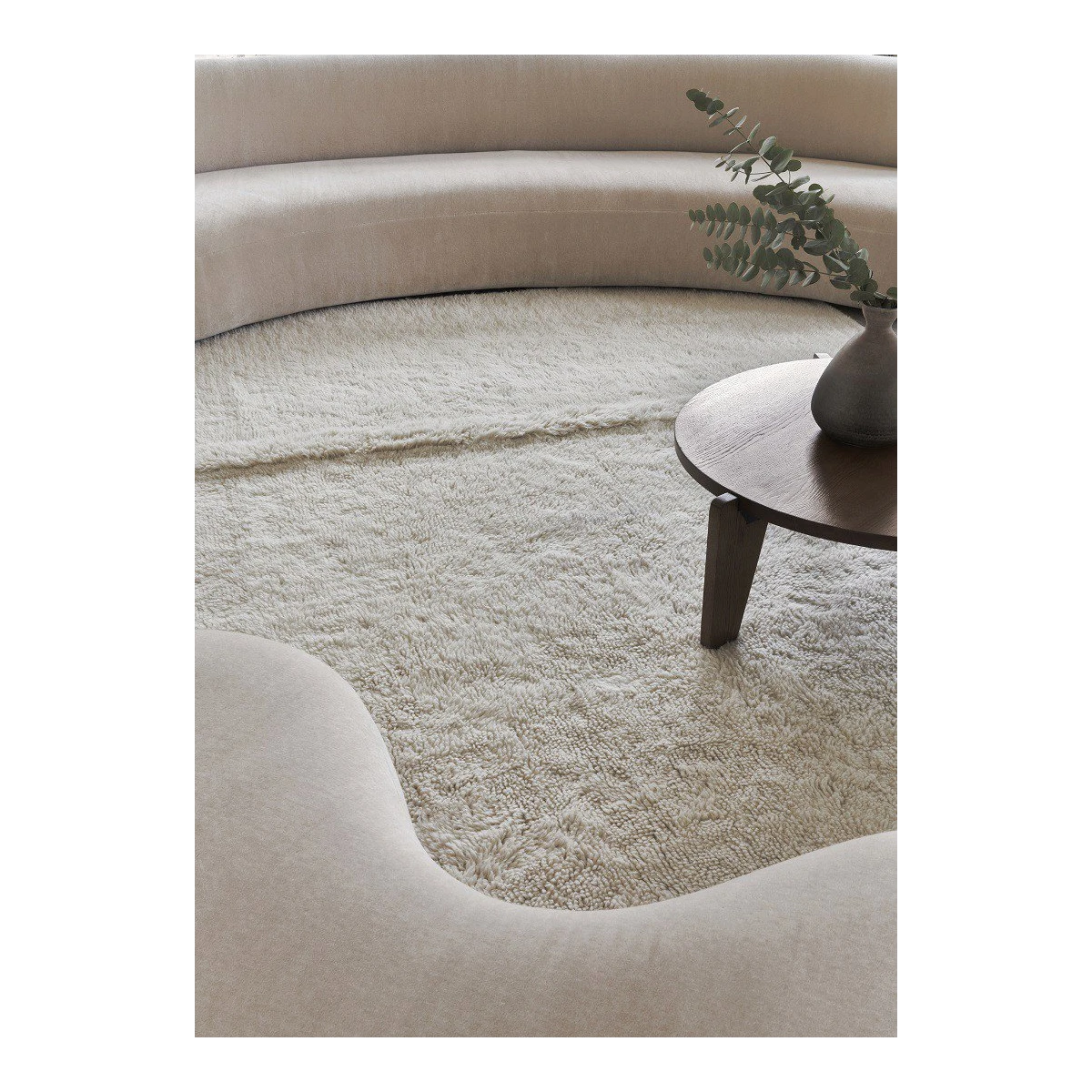 LORENA CANALS Dywan wełniany Tundra White 250x340 cm | Pan Piksel