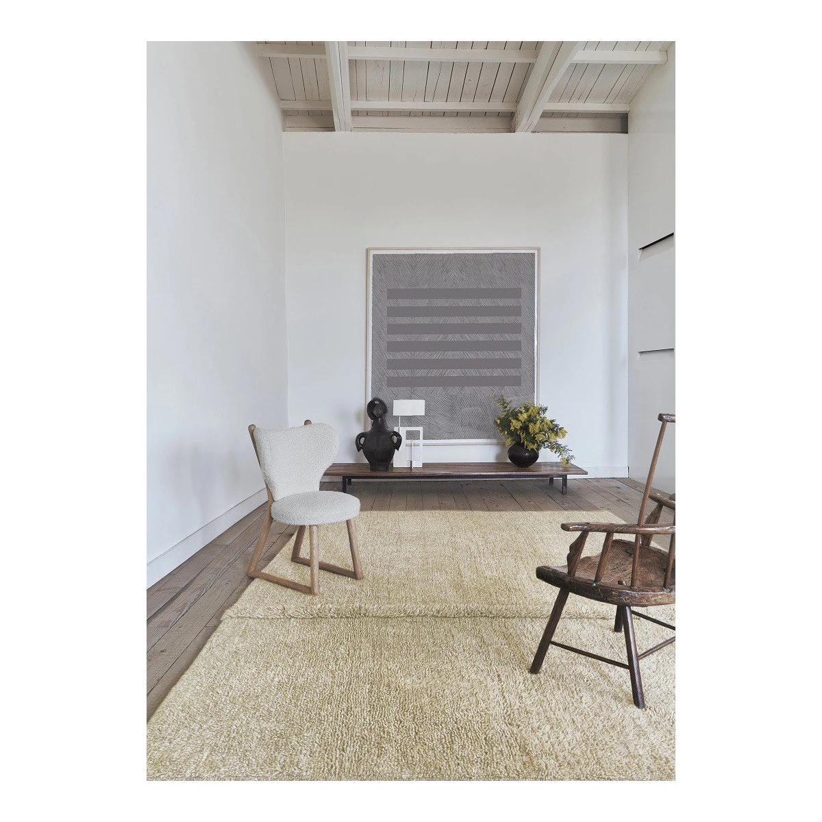 LORENA CANALS Dywan wełniany Tundra Beige 80x140 cm | Pan Piksel