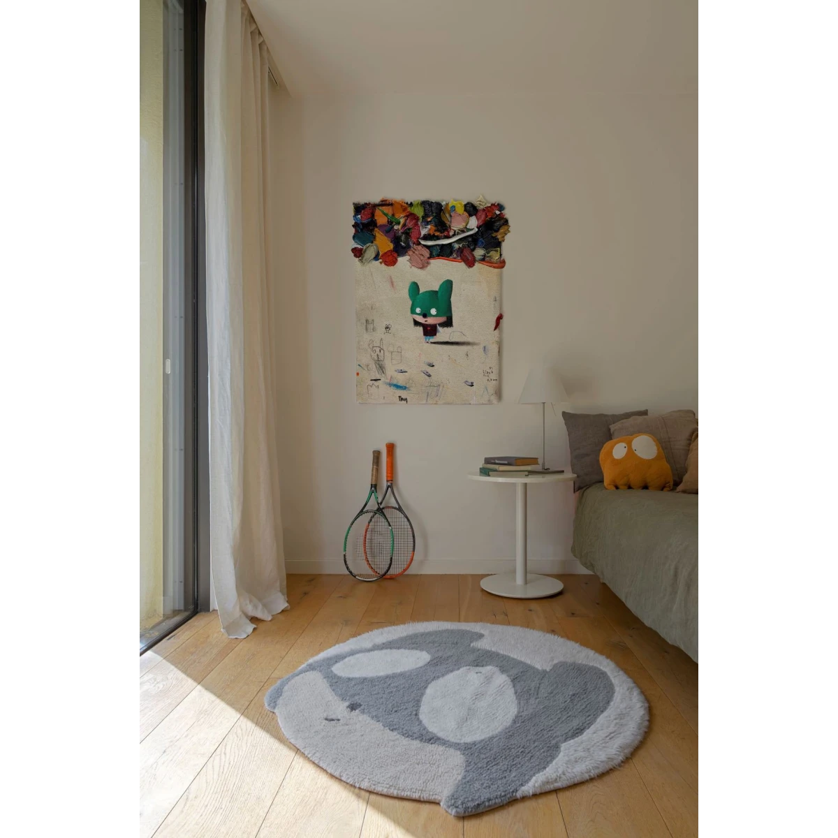 Dywan wełniany Astromouse Ø100 cm Lorena Canals | Pan Piksel