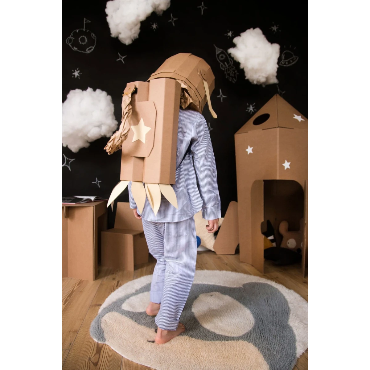 Dywan wełniany Astromouse Ø100 cm Lorena Canals | Pan Piksel