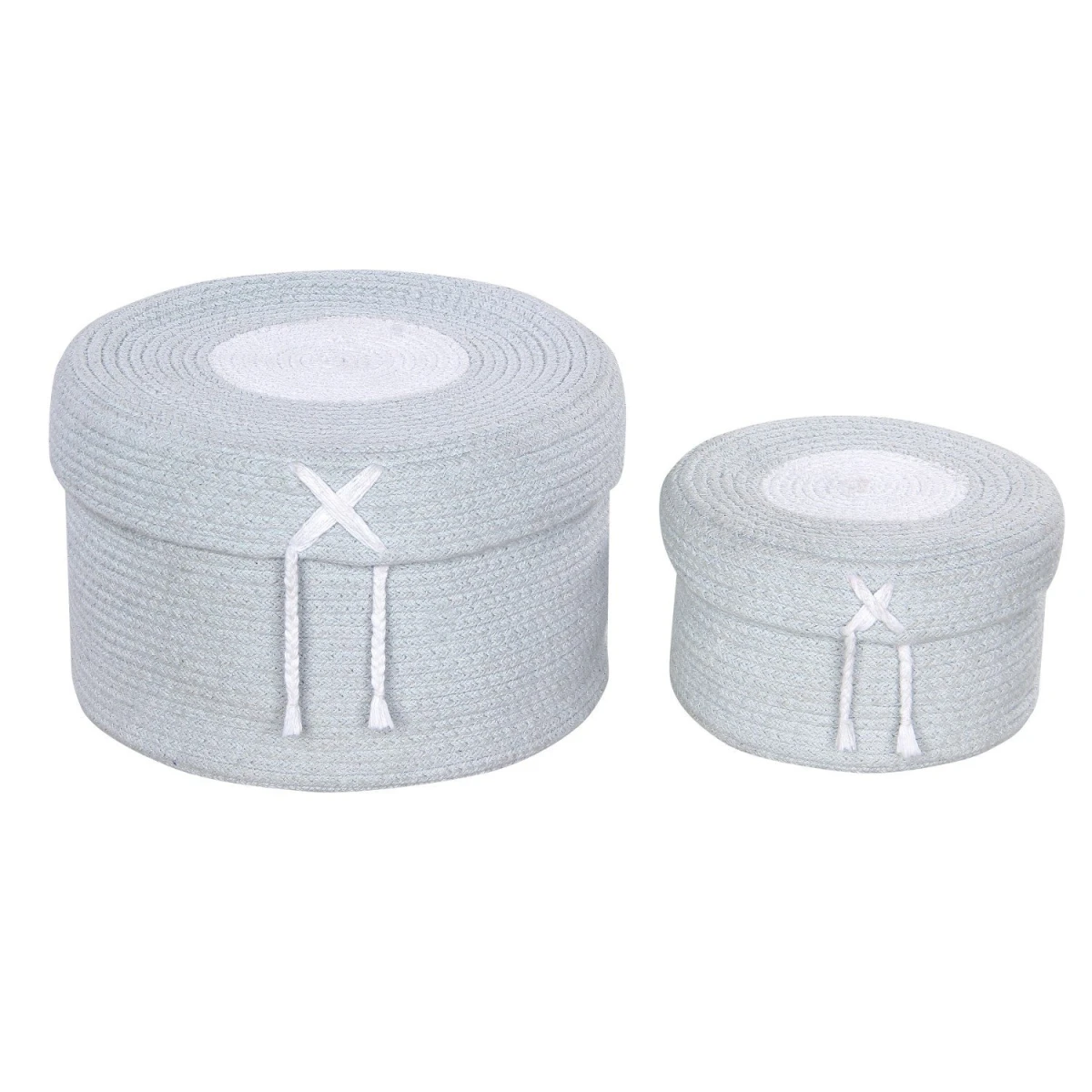 Lorena Canals Kosz dekoracyjny Candy Box Light Blue Small | Pan Piksel
