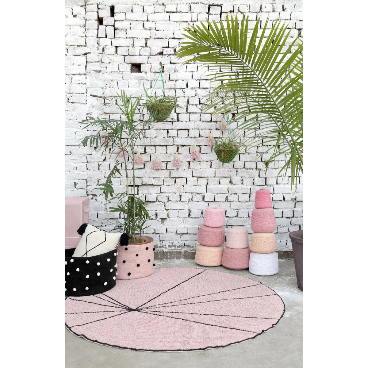 Lorena Canals Kosz dekoracyjny Pebbles Vintage Nude | Pan Piksel