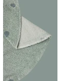 Dywan do prania Round Dot Blue Sage Ø140cm | Pan Piksel