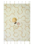 Dywan bawełniany do zabawy Pollination, Planet Bee, Lorena Canals | Pan Piksel