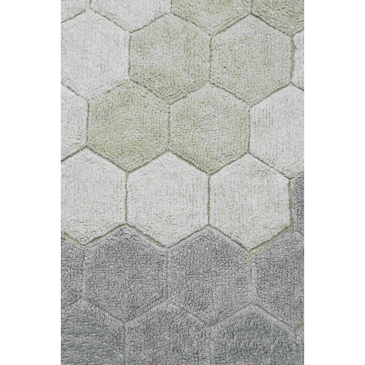 Dywan bawełnainy okrągły Ø 140 , Round Honeycomb Blue Sage, Planet Bee, Lorena Canals | Pan Piksel
